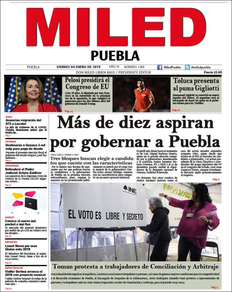 Portada de Miled - Puebla (México)