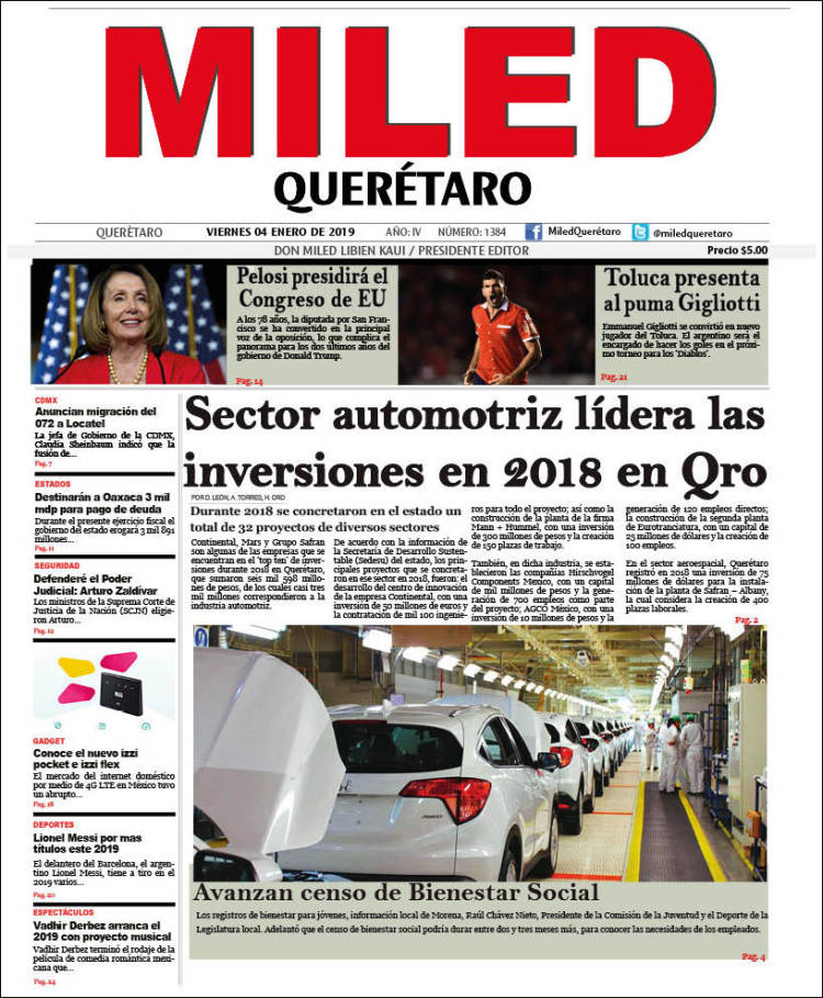 Portada de Miled - Querétaro (México)