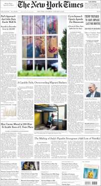 Portada de New York Times (USA)