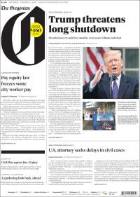 Portada de The Oregonian (USA)