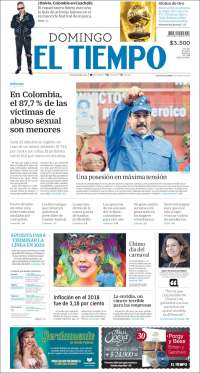 Portada de El Tiempo (Colombia)