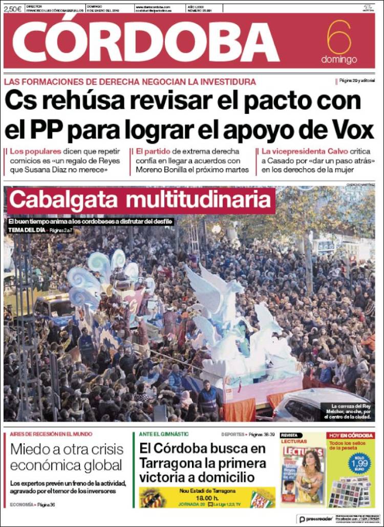 Portada de Diario de Córdoba (Espa&ntilde;a)