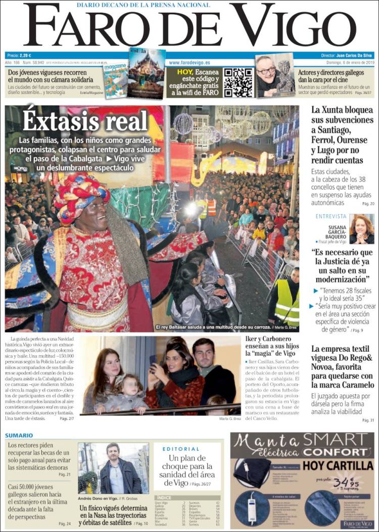 Portada de Faro de Vigo (Espa&ntilde;a)