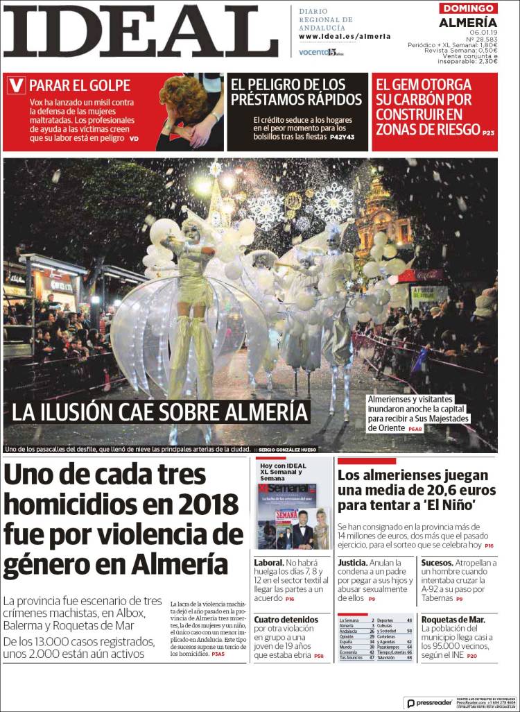 Portada de Ideal Almeria (Espa&ntilde;a)