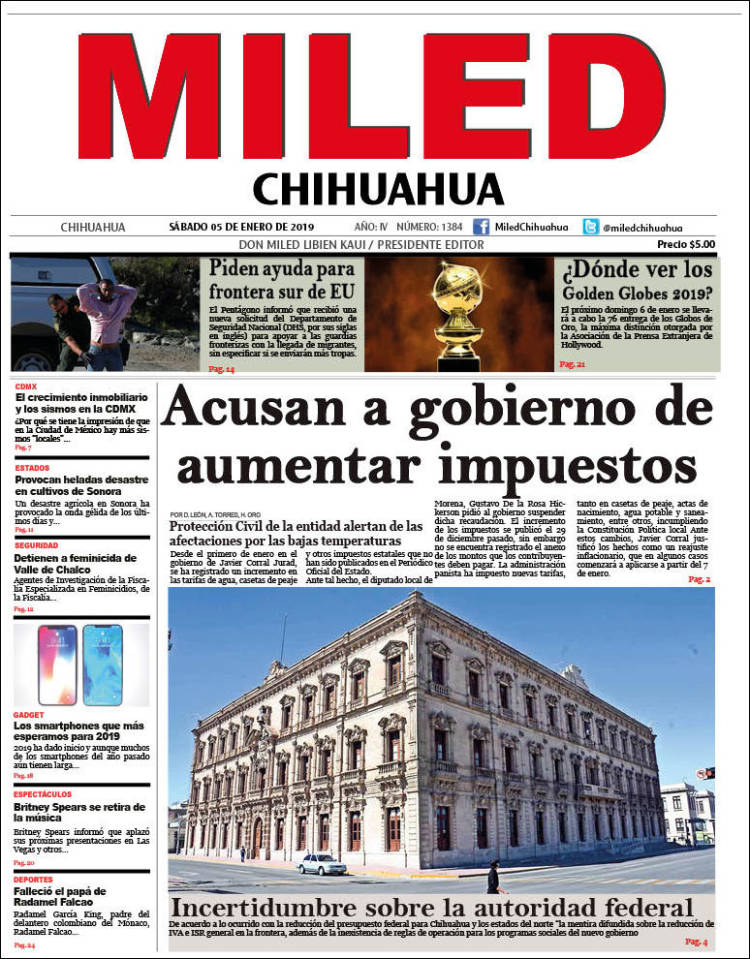 Portada de Miled - Chihuahua (M&eacute;xico)