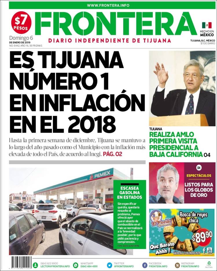 Portada de Frontera (M&eacute;xico)