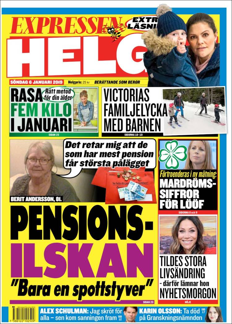 Portada de Expressen (Suecia)