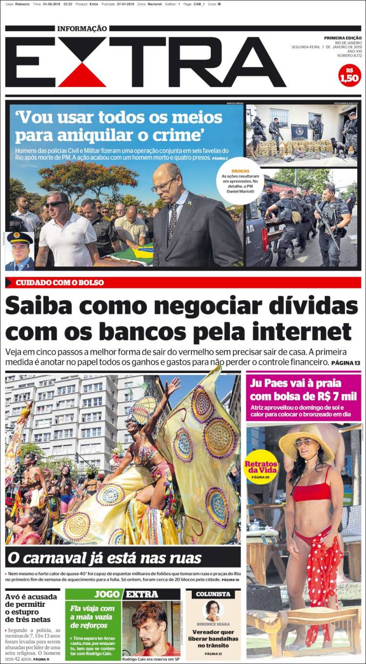 Portada de Extra (Brasil)