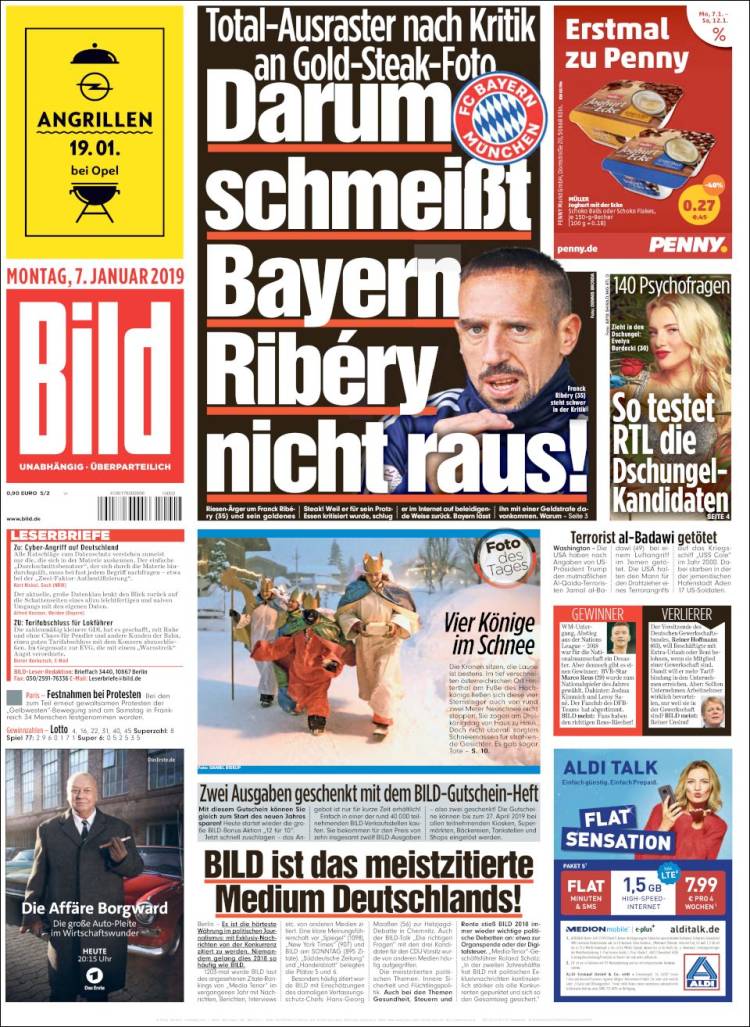 Portada de Bild (Alemania)