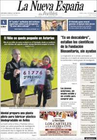 Portada de La Nueva España - Avilés (Espa&ntilde;a)