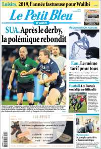 Portada de Le Petit Bleu (Francia)