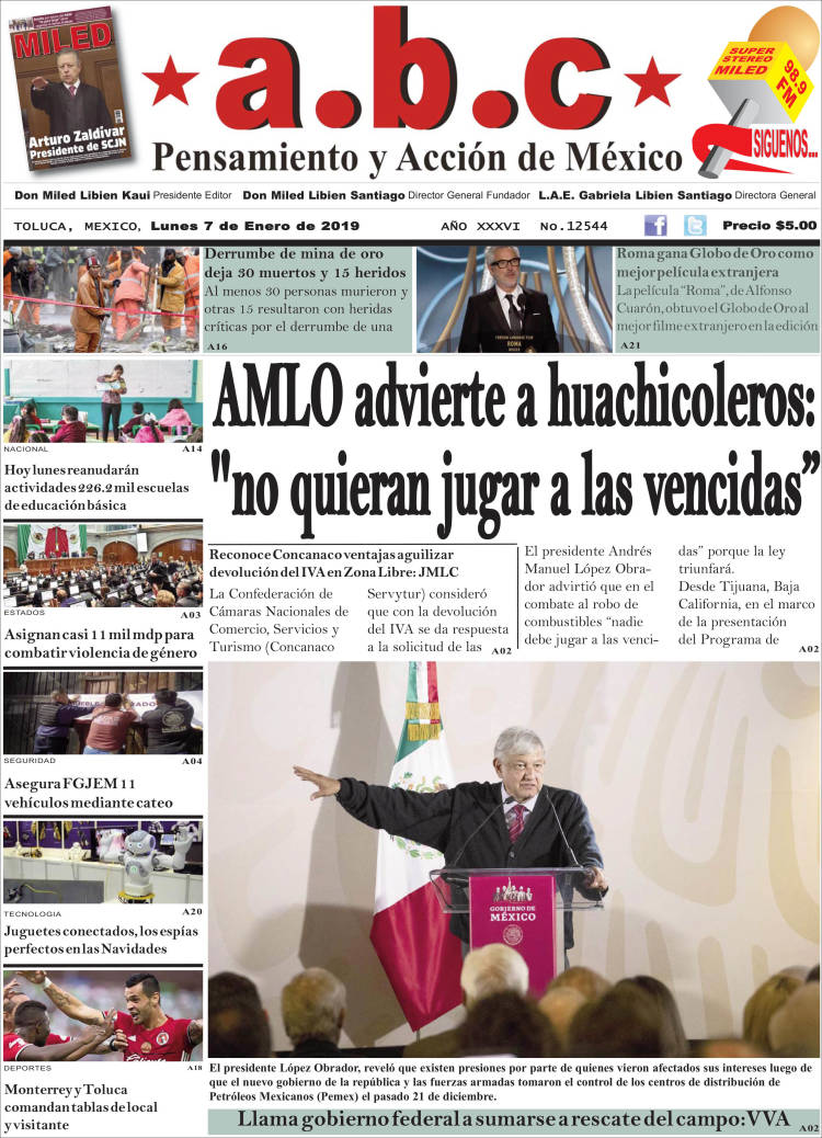 Portada de A.B.C.  (México)