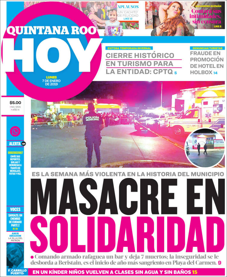 Portada de Quintana Roo HOY (México)