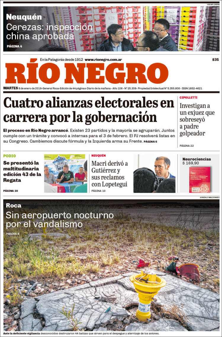 Portada de Rio Negro (Argentina)