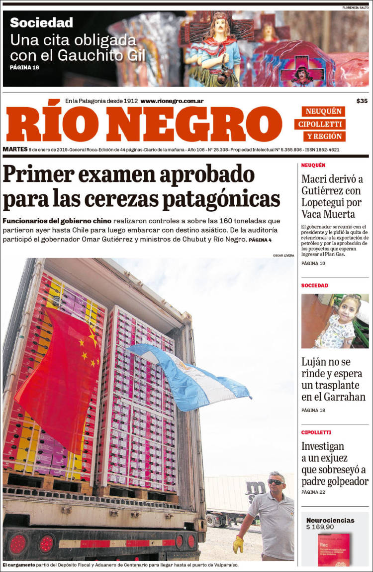 Portada de Rio Negro de Neuquen (Argentina)