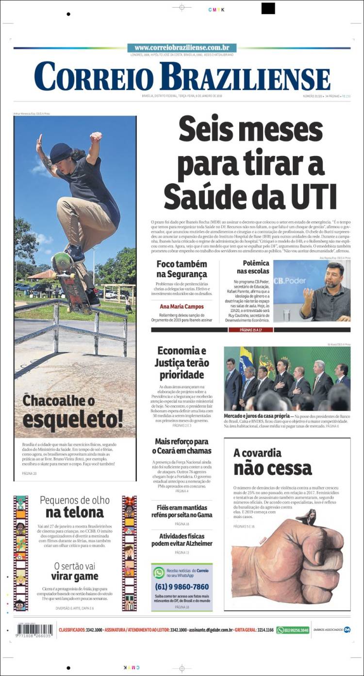 Portada de Correio Braziliense (Brasil)