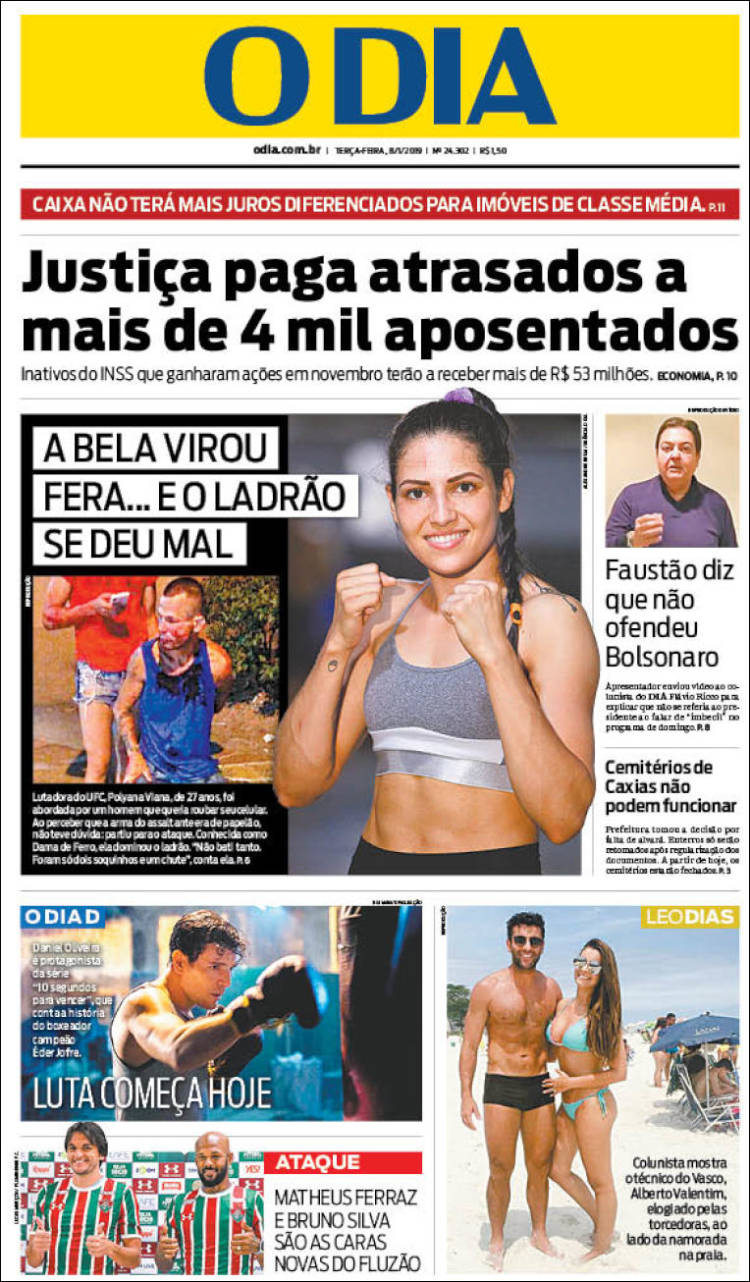 Portada de O Dia (Brasil)