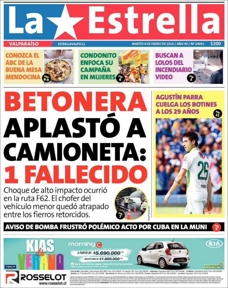 Portada de Estrella de Valparaiso (Chile)