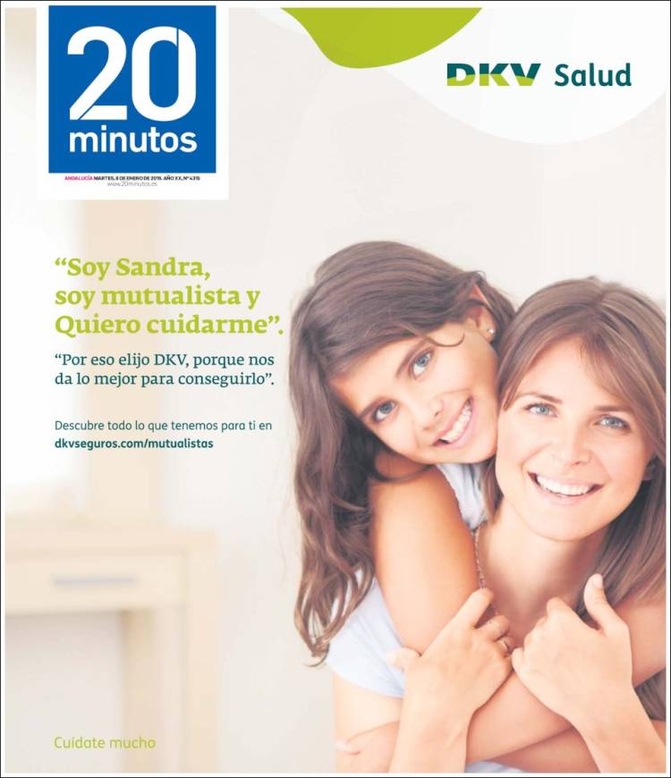 Portada de 20 Minutos - Sevilla (Espa&ntilde;a)