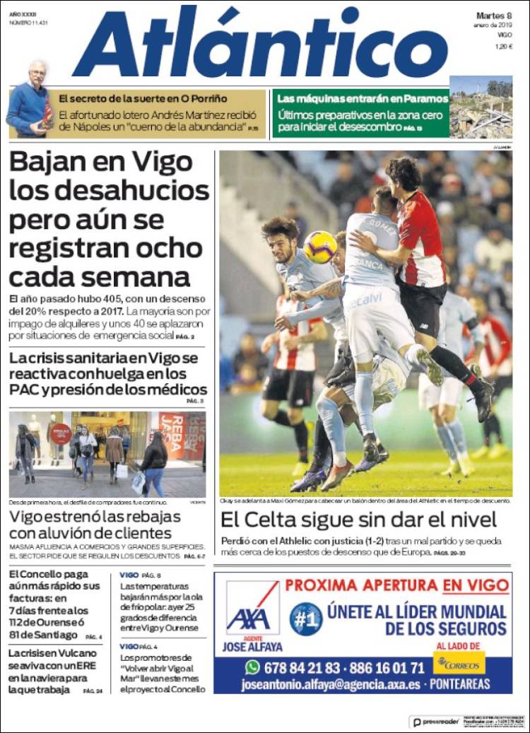 Portada de Atlántico Diario (Espa&ntilde;a)