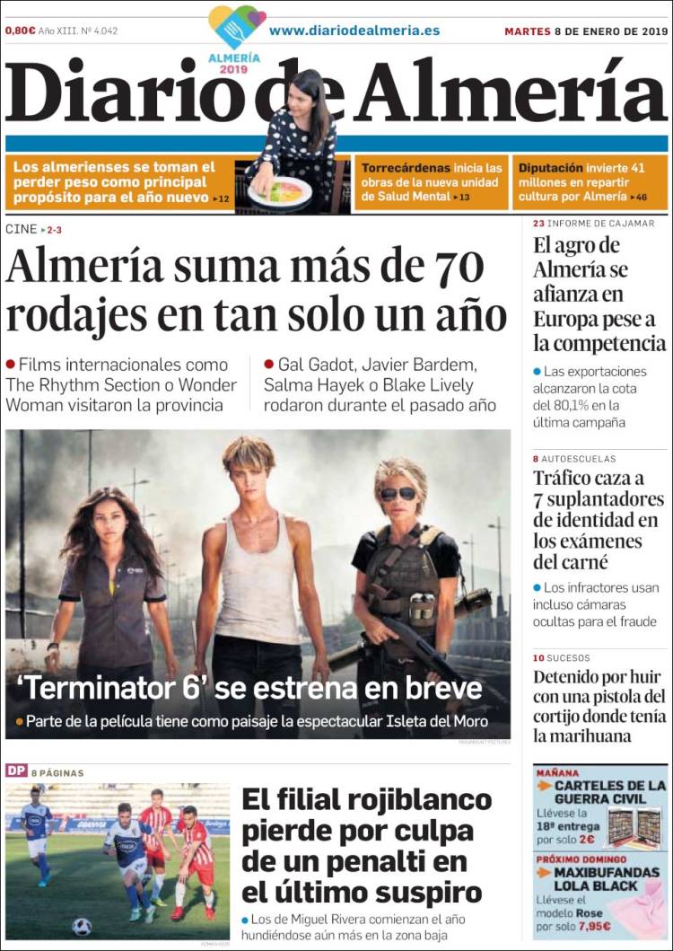 Portada de Diario de Almería (Espa&ntilde;a)