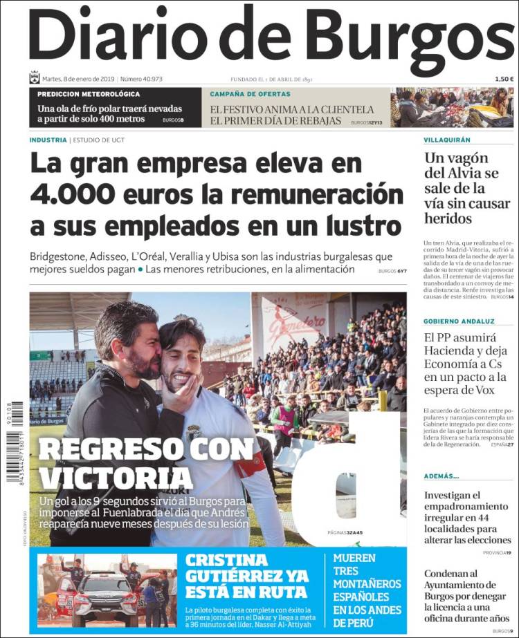 Portada de Diario de Burgos (Espa&ntilde;a)