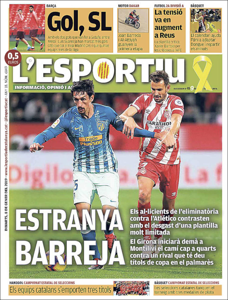 Portada de L'Esportiu : Girona (Espa&ntilde;a)
