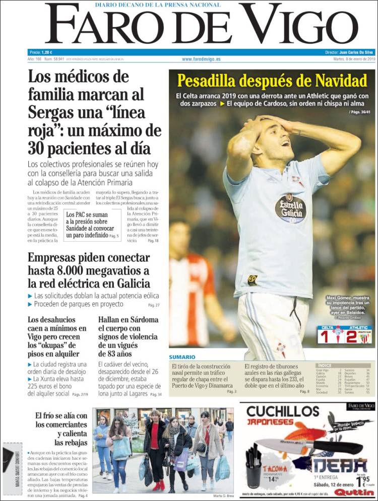 Portada de Faro de Vigo (Espa&ntilde;a)