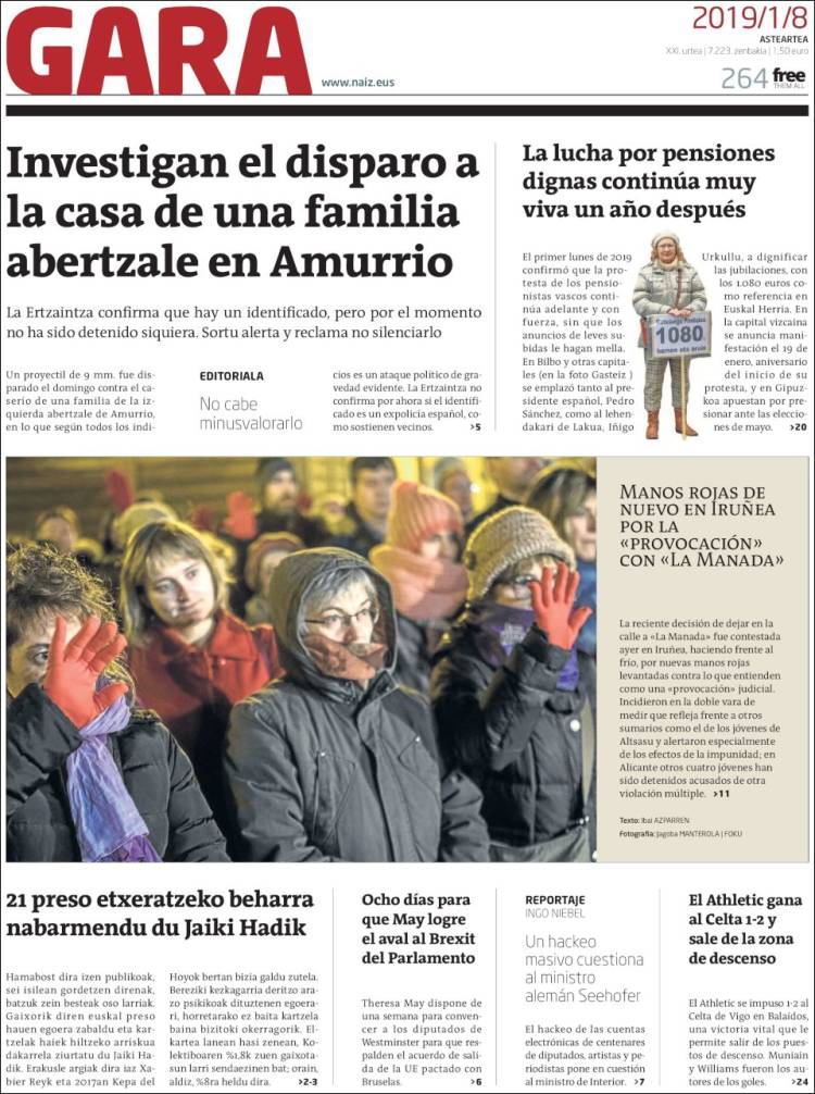 Portada de Gara (Espa&ntilde;a)