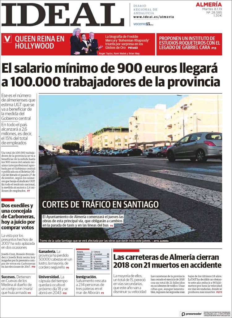 Portada de Ideal Almeria (Espa&ntilde;a)