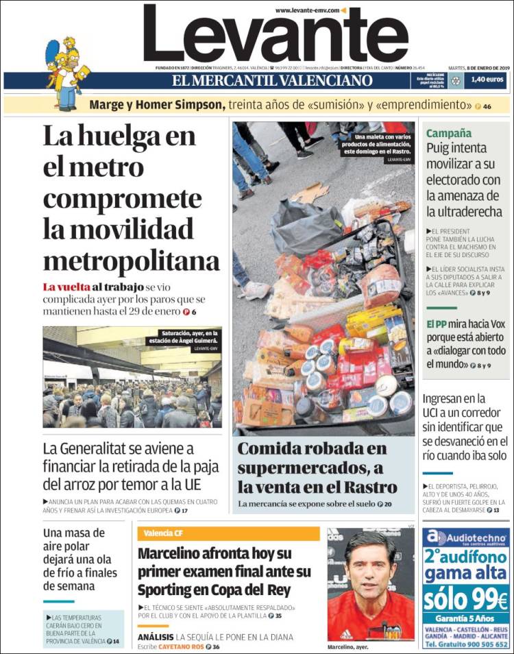 Portada de Levante (Espa&ntilde;a)