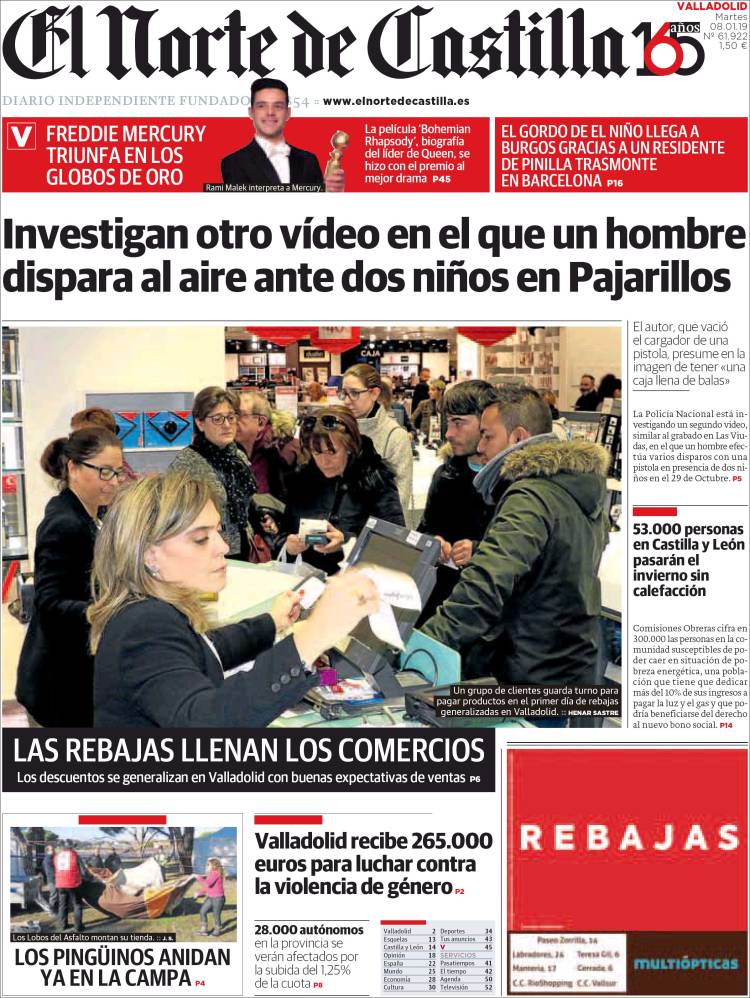 Portada de Norte de Castilla - Valladolid (Espa&ntilde;a)