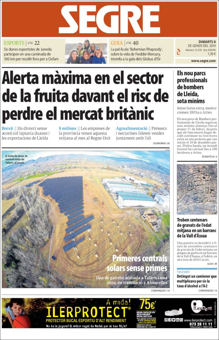 Portada de Segre (Espa&ntilde;a)