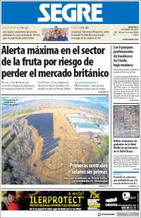 Portada de Segre  (Espa&ntilde;a)