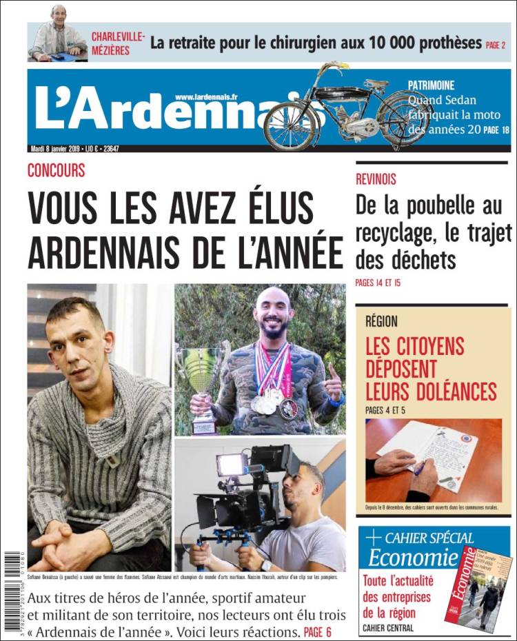 Portada de L'Ardenais (Francia)