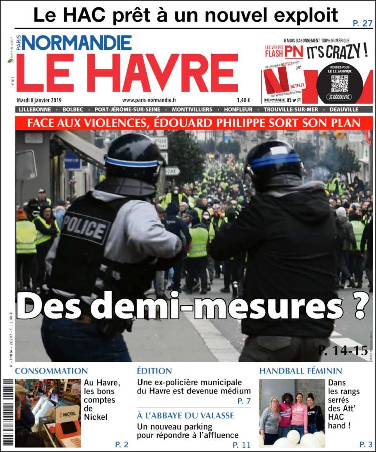 Portada de Le Havre Libre (Francia)