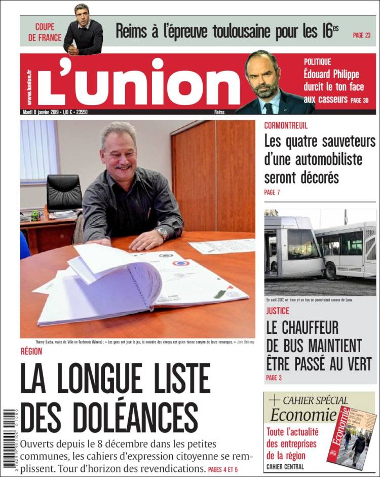 Portada de L'Union (Francia)
