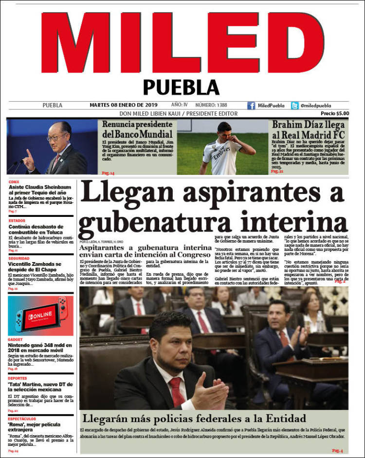 Portada de Miled - Puebla (México)