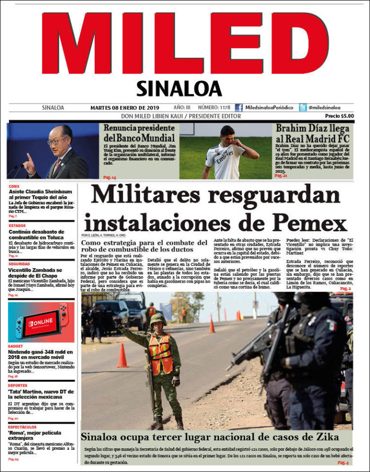 Portada de Miled - Sinaloa (México)