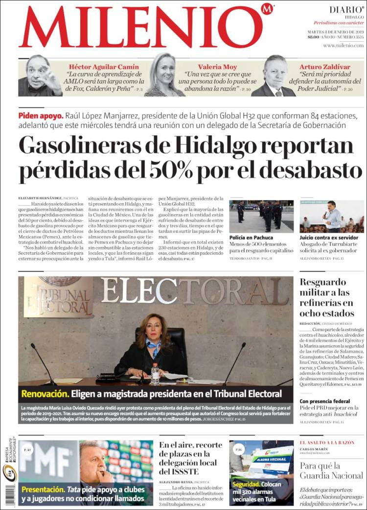 Portada de Milenio de Hidalgo (México)