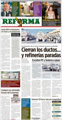 Portada de Reforma (México)