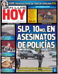 Portada de San Luis Hoy (México)