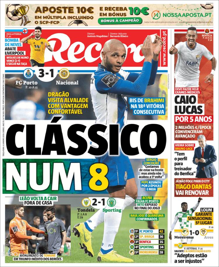 Portada de Record (Portugal)