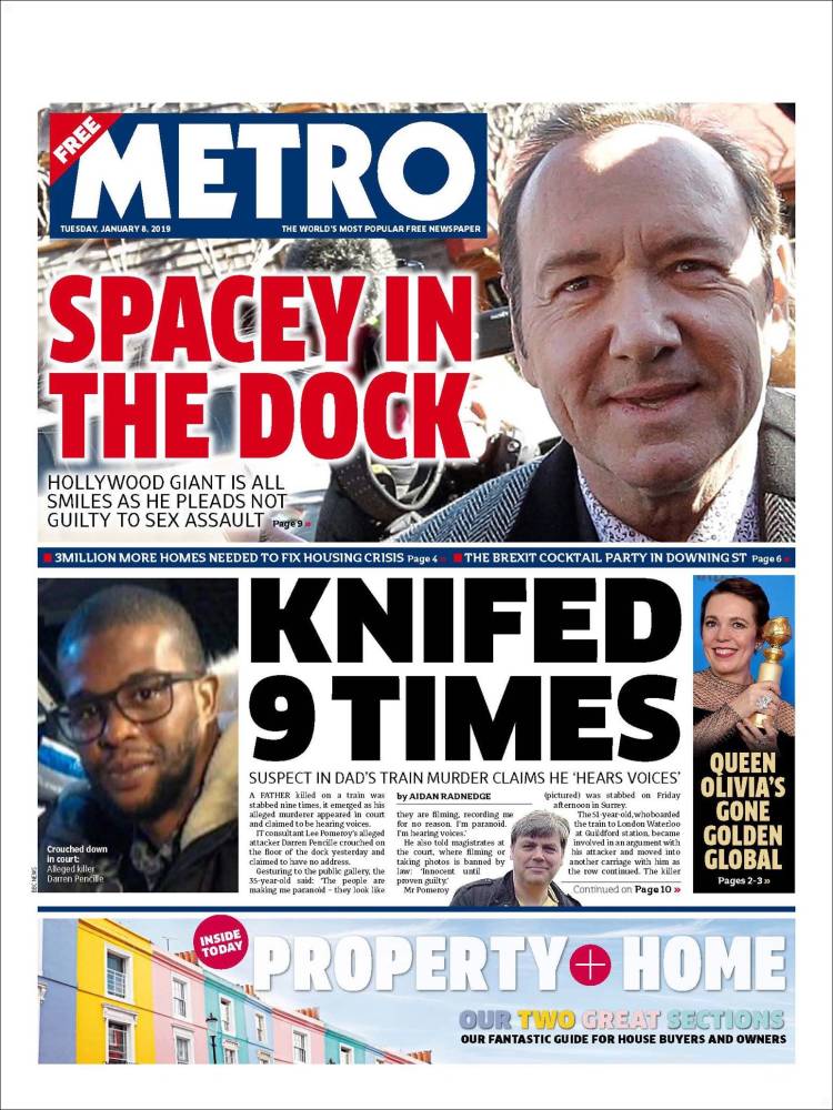 Portada de Metro (Reino Unido)