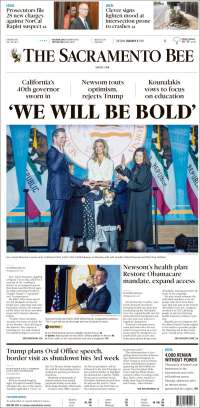 Portada de The Sacramento Bee (USA)