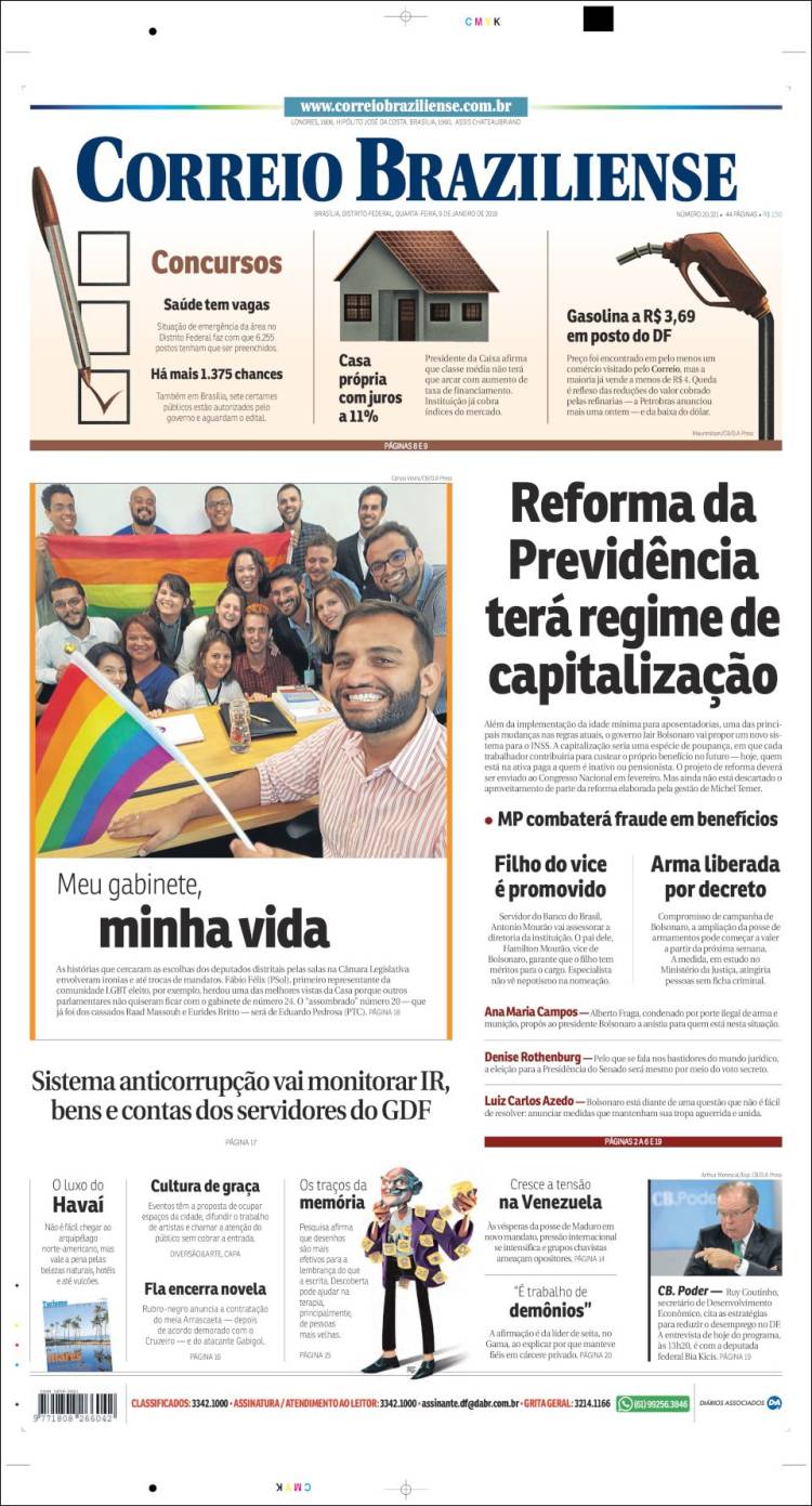 Portada de Correio Braziliense (Brasil)