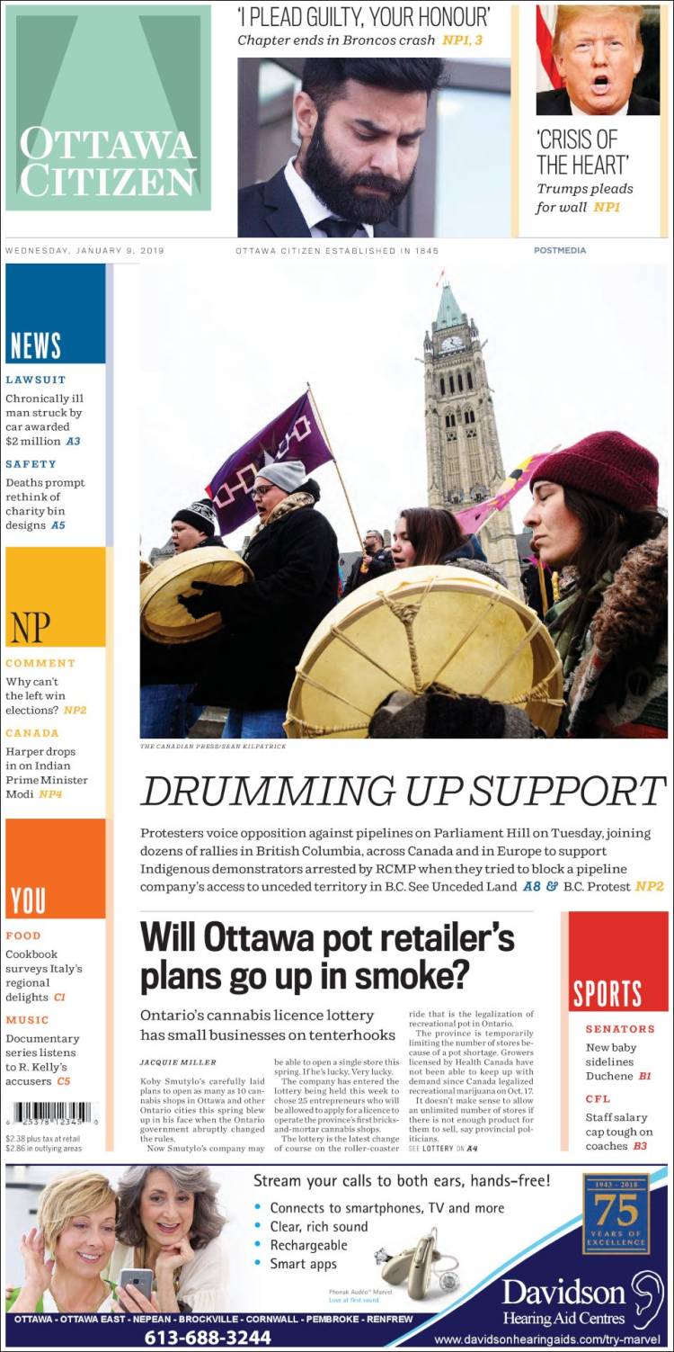 Portada de Ottawa Citizen (Canada)