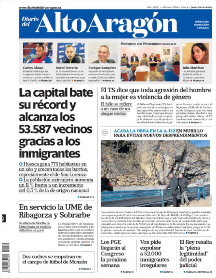 Portada de Diario del AltoAragón (Espa&ntilde;a)