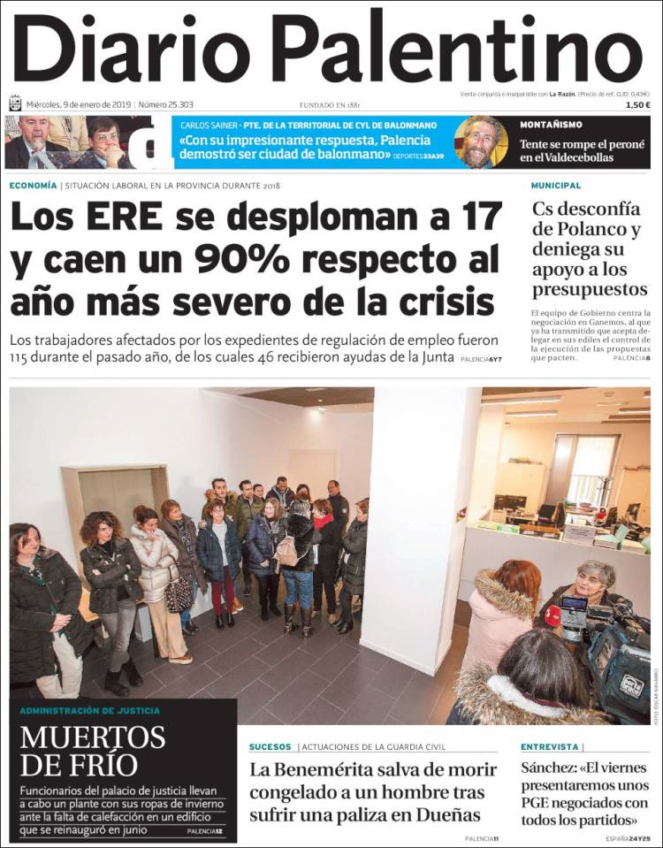 Portada de Diario Palentino (Espa&ntilde;a)