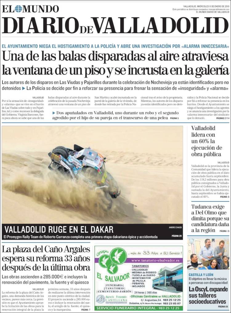 Portada de Diario de Valladolid (Espa&ntilde;a)